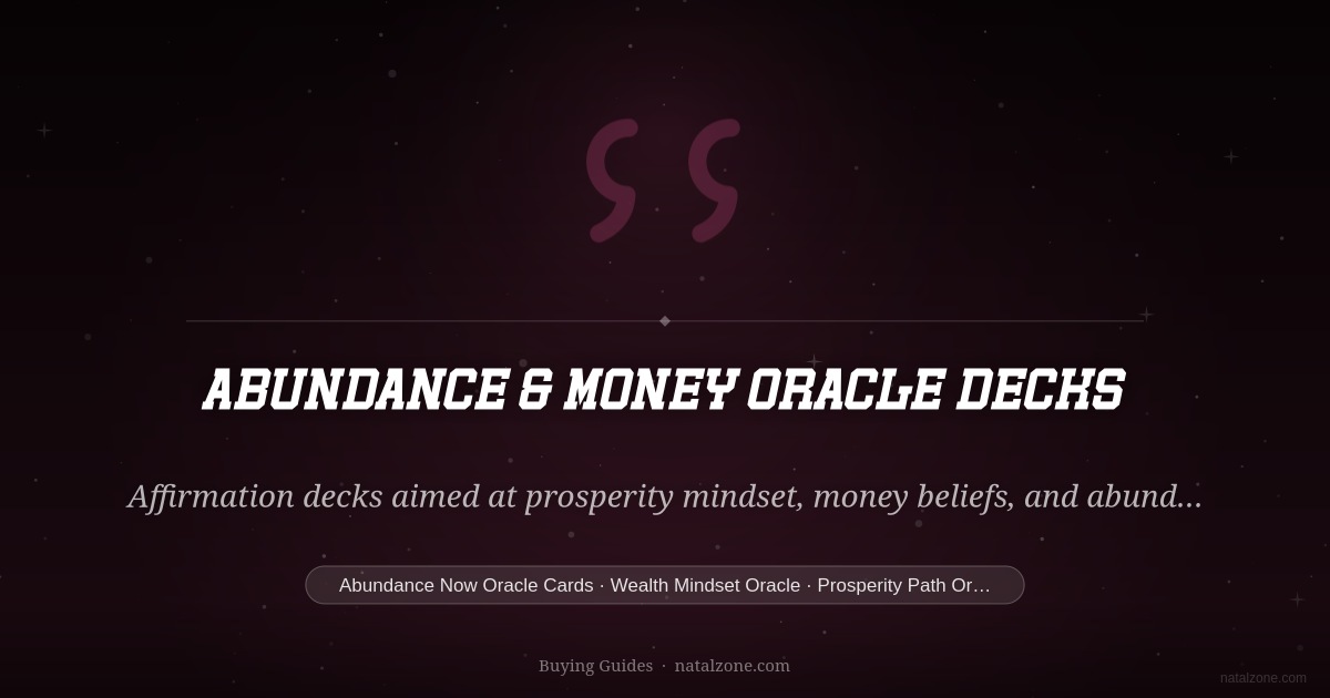 Abundance & Money Oracle Decks buying guide cover