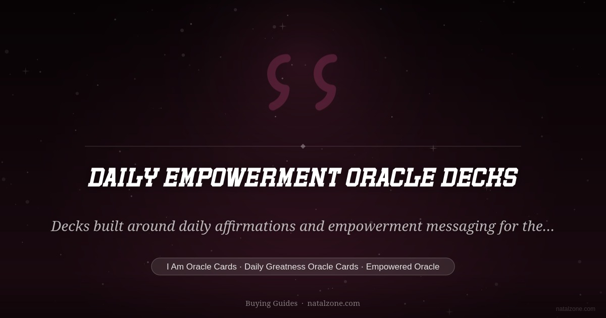 Daily Empowerment Oracle Decks buying guide cover