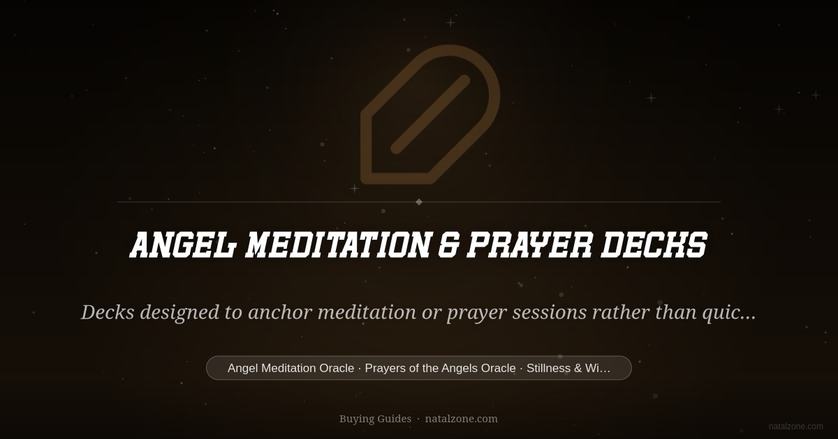 Angel Meditation & Prayer Decks buying guide cover