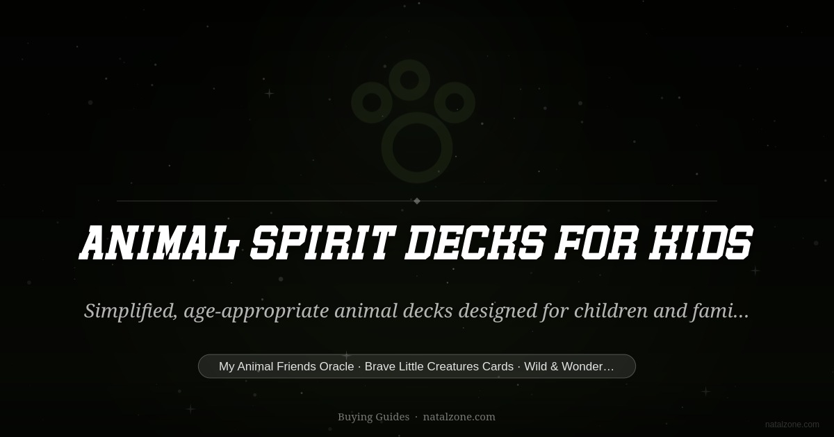 Animal Spirit Decks for Kids buying guide cover