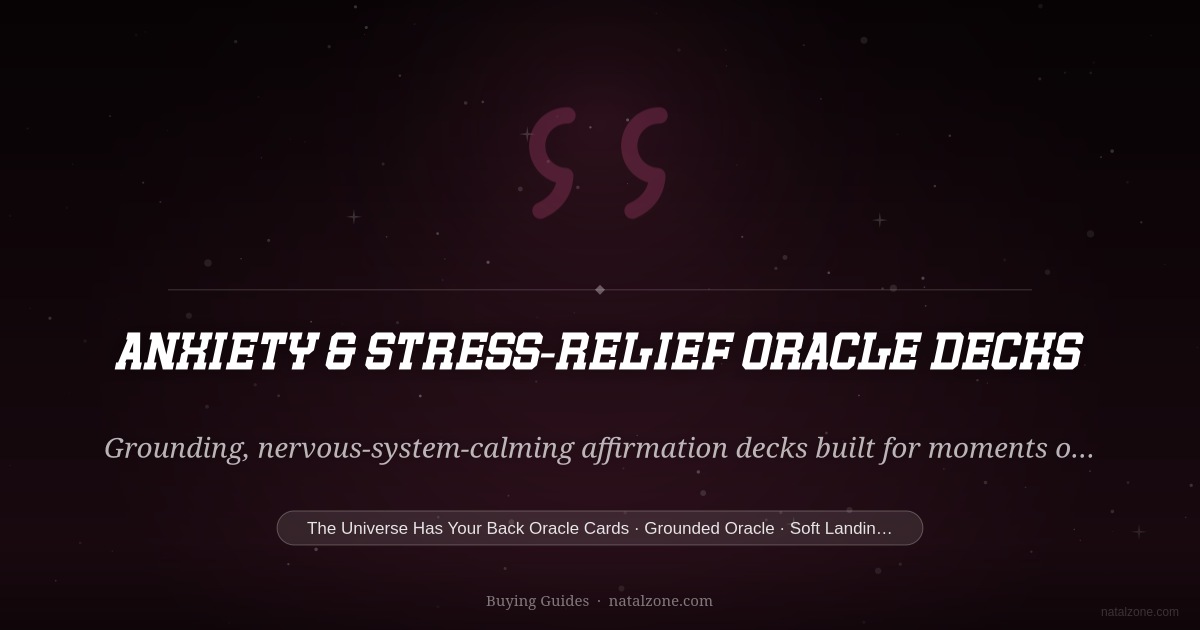 Anxiety & Stress-Relief Oracle Decks buying guide cover