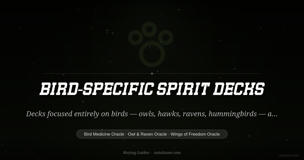 Bird-Specific Spirit Decks buying guide cover