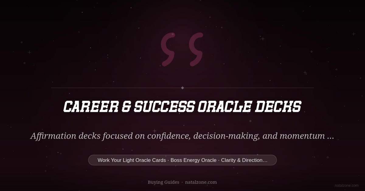Career & Success Oracle Decks buying guide cover