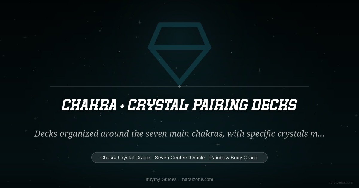 Chakra + Crystal Pairing Decks buying guide cover