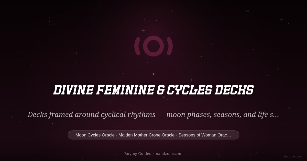 Divine Feminine & Cycles Decks buying guide cover