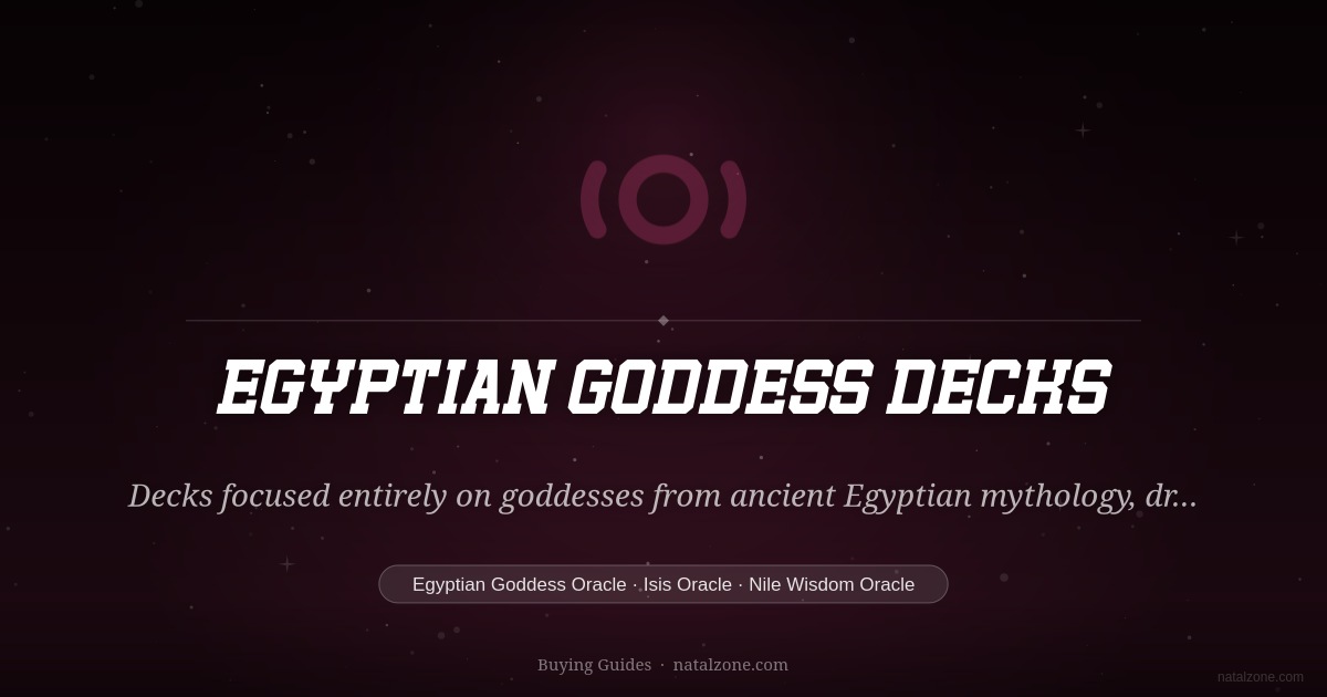Egyptian Goddess Decks buying guide cover