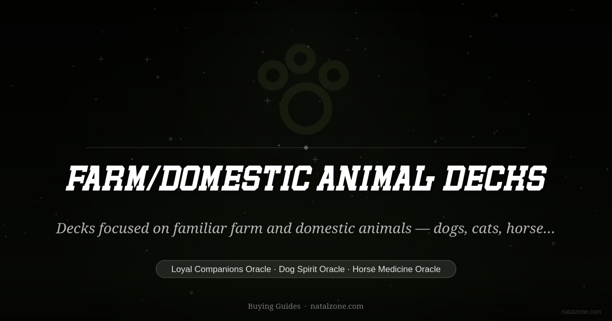 Farm/Domestic Animal Decks buying guide cover