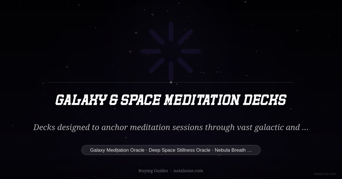 Galaxy & Space Meditation Decks buying guide cover