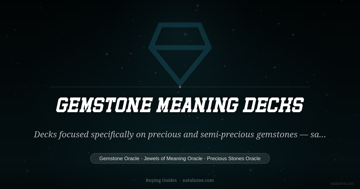 Gemstone Meaning Decks buying guide cover