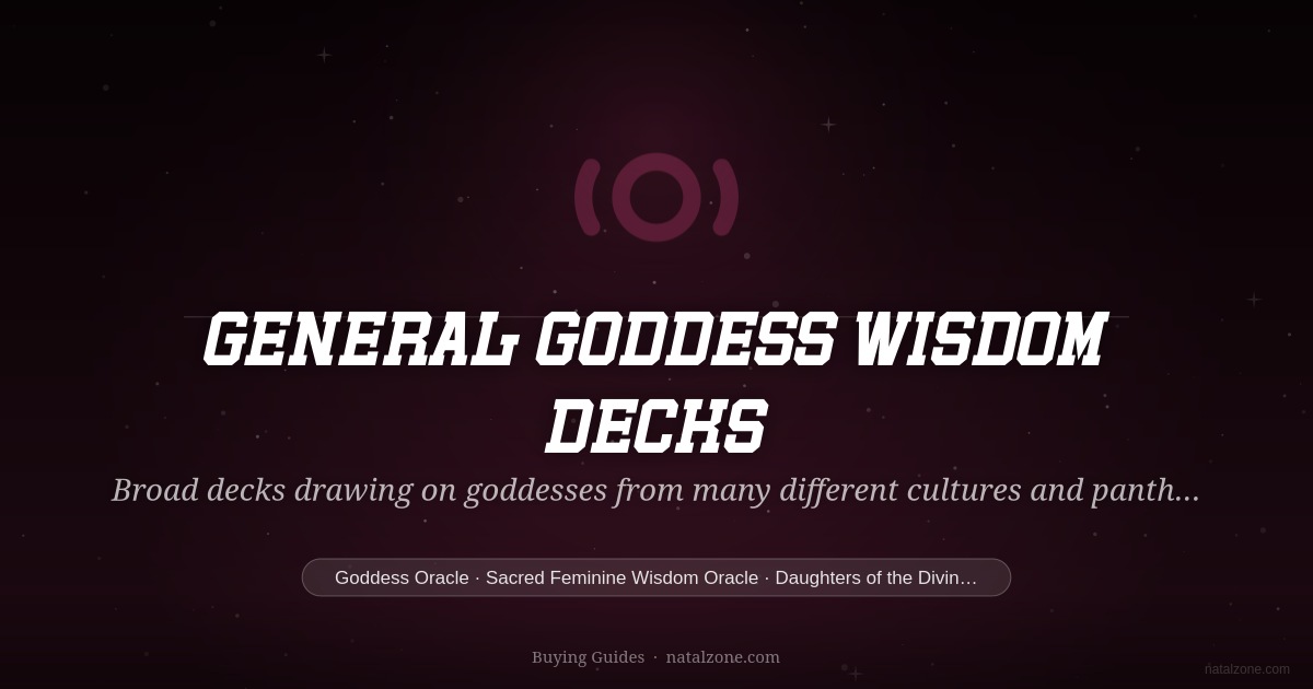 General Goddess Wisdom Decks buying guide cover
