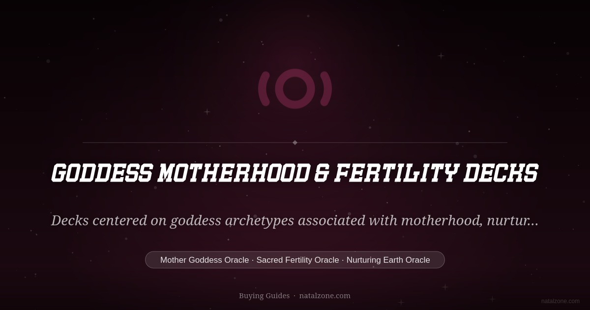 Goddess Motherhood & Fertility Decks buying guide cover