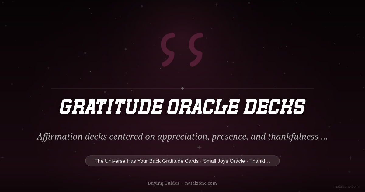 Gratitude Oracle Decks buying guide cover