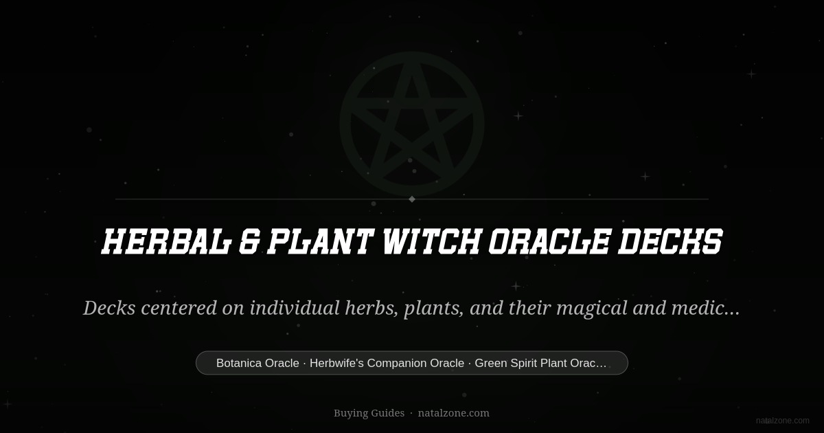 Herbal & Plant Witch Oracle Decks buying guide cover