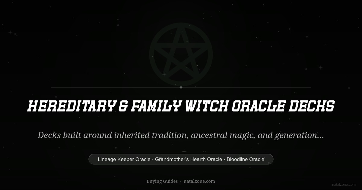 Hereditary & Family Witch Oracle Decks buying guide cover