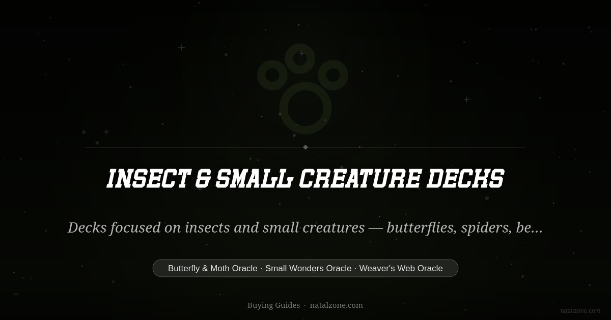 Insect & Small Creature Decks buying guide cover