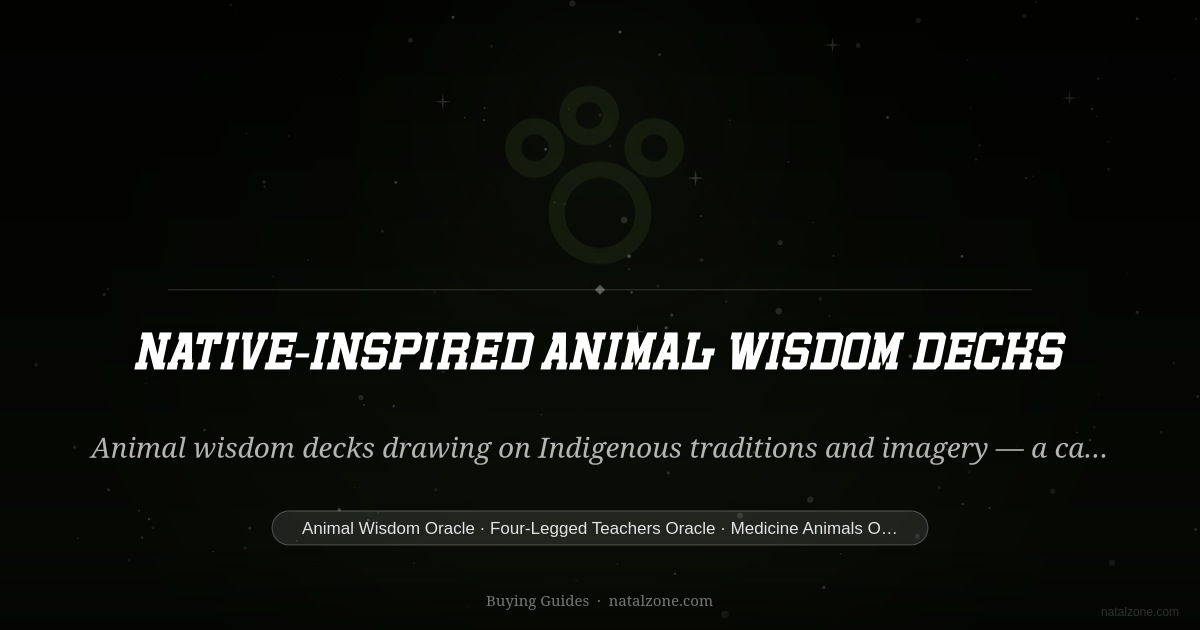 Native-Inspired Animal Wisdom Decks buying guide cover