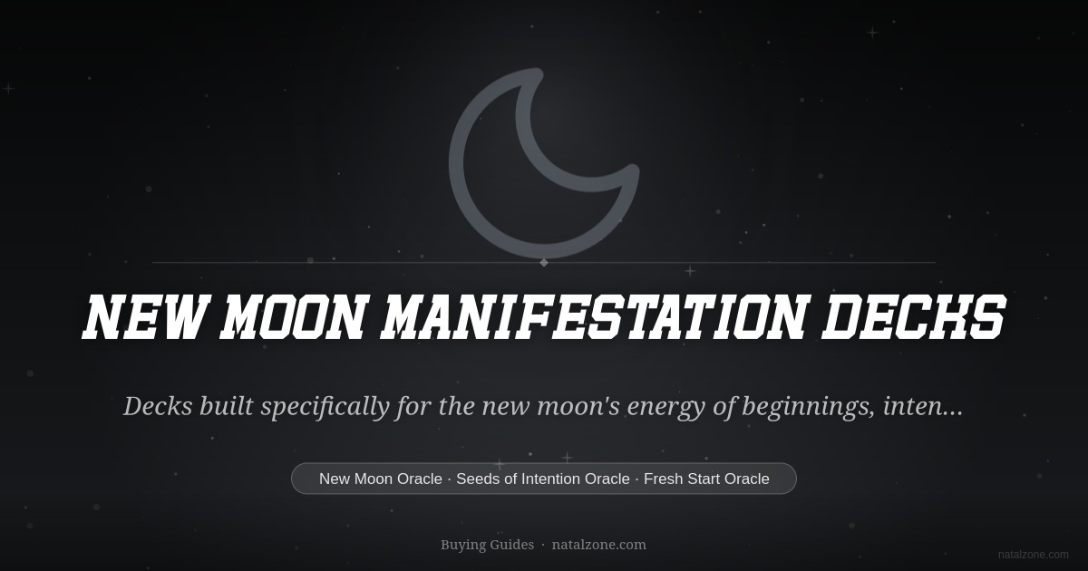 New Moon Manifestation Decks buying guide cover