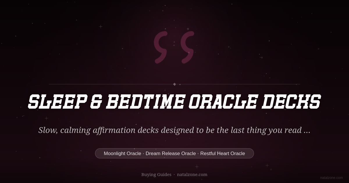 Sleep & Bedtime Oracle Decks buying guide cover