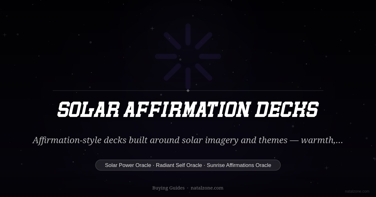 Solar Affirmation Decks buying guide cover