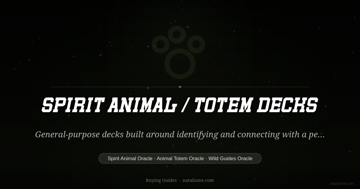 Spirit Animal / Totem Decks buying guide cover