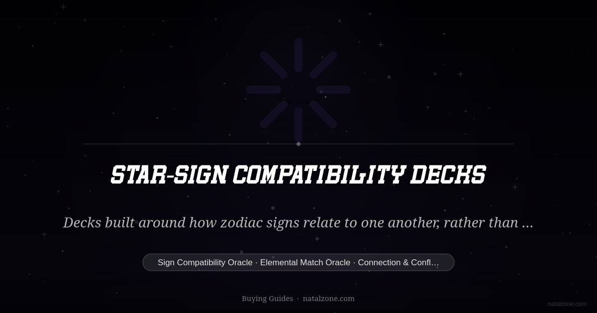 Star-Sign Compatibility Decks buying guide cover
