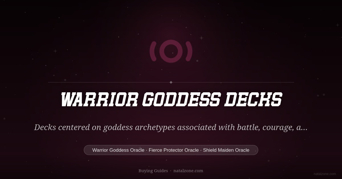 Warrior Goddess Decks buying guide cover