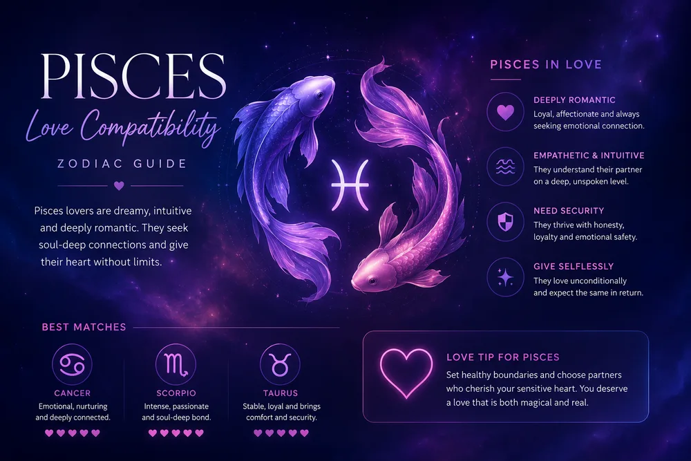 Pisces love compatibility zodiac guide